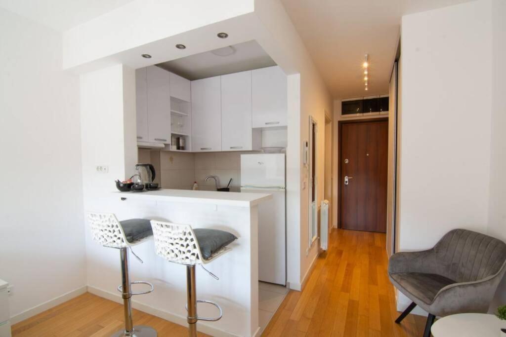 A Blok New Modern - Free Garage Parking, Comfortable, Quiet With A Park View Белград Экстерьер фото